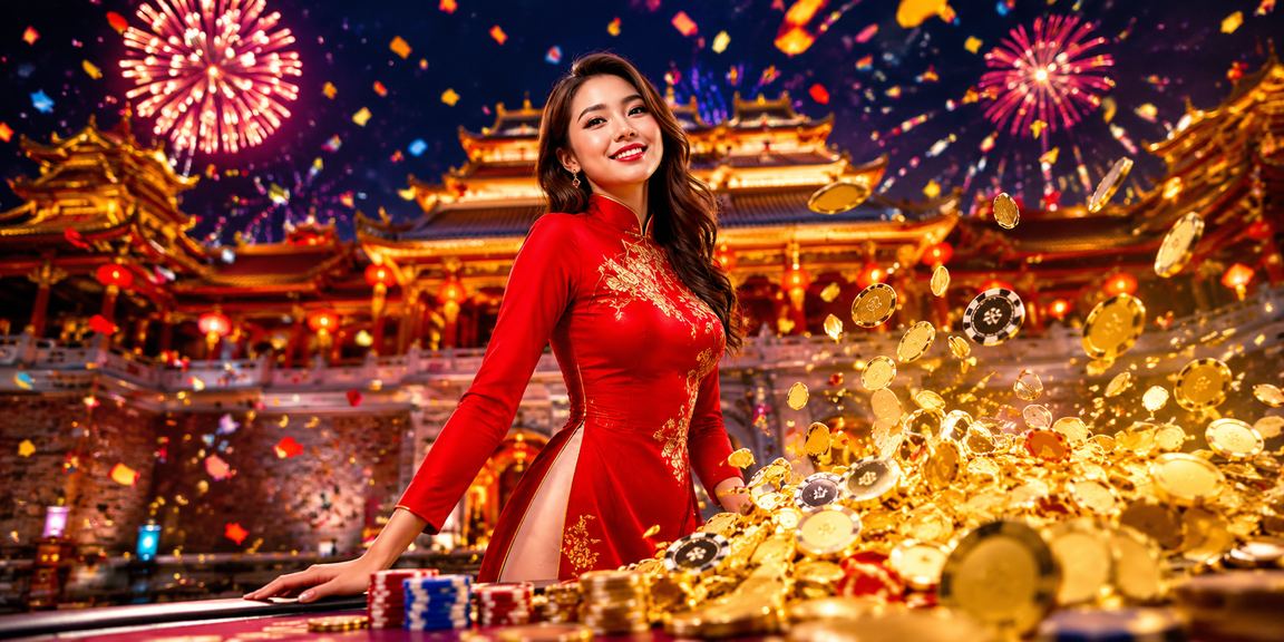 Người dùng tại Huế trải nghiệm game bài và cược trực tuyến với trang phục áo dài truyền thống